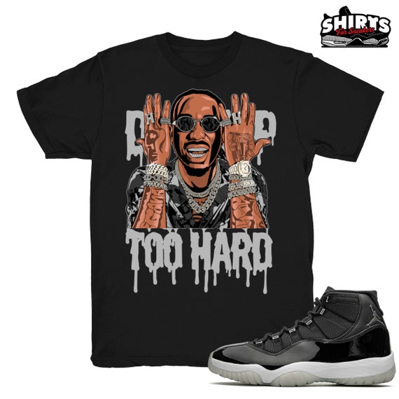 Camiseta Jubilee 11 Drip Too Hard: Camiseta Jordan 11 a juego