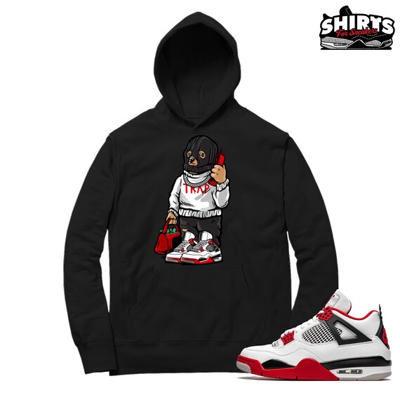 Fire red 4s hoodie sale