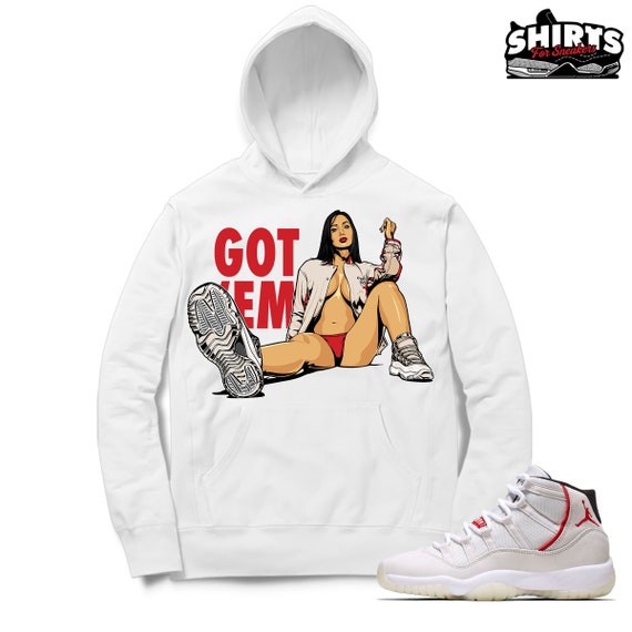 jordan 11 platinum tint hoodie