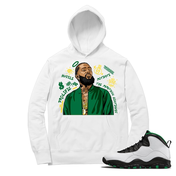 jordan 10 seattle hoodie