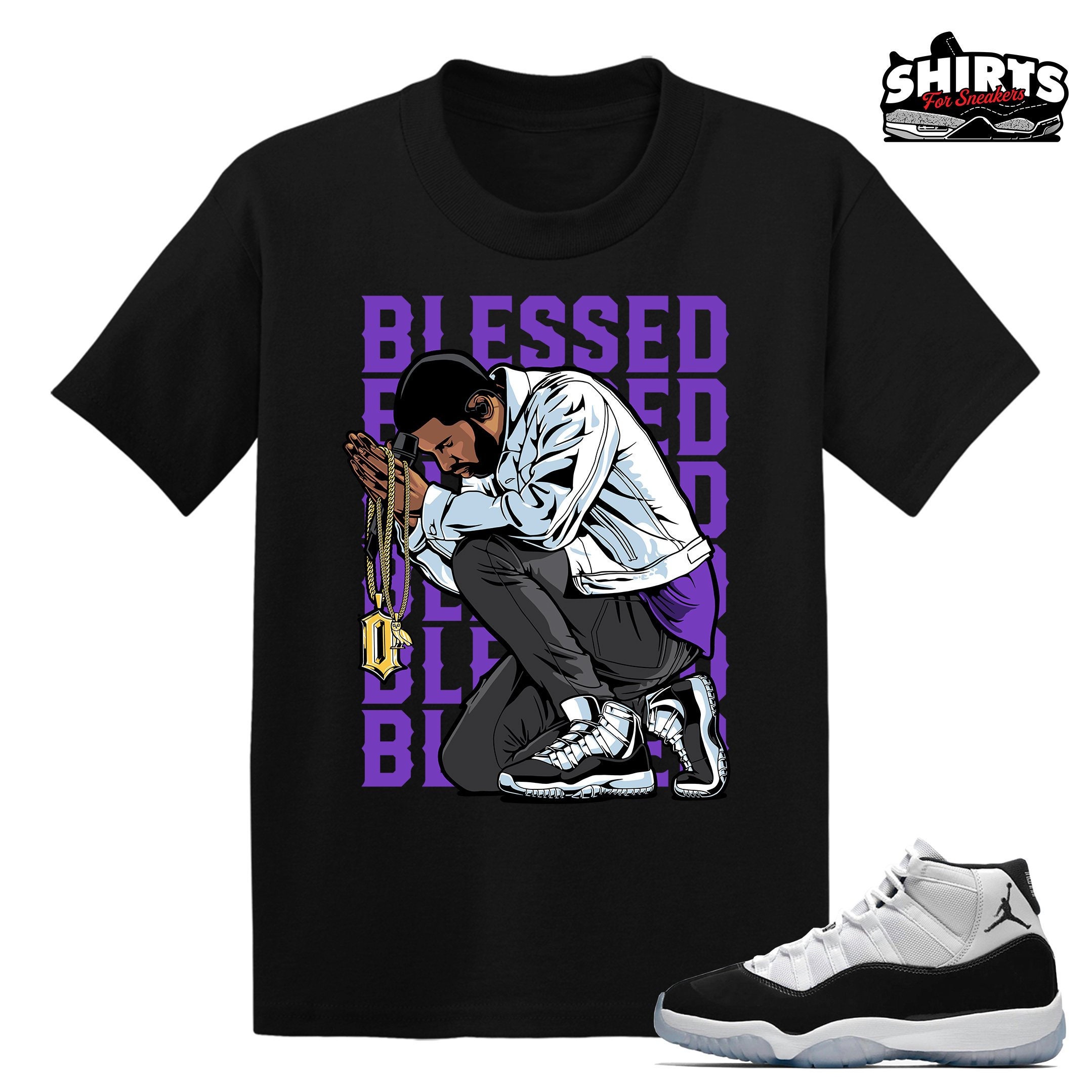 Concord 11 Kids Shirt Drake Blessed 