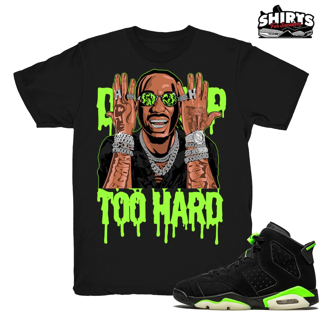 Electric Green 6 Shirt | Drip Too Hard - Retro 6 Electric