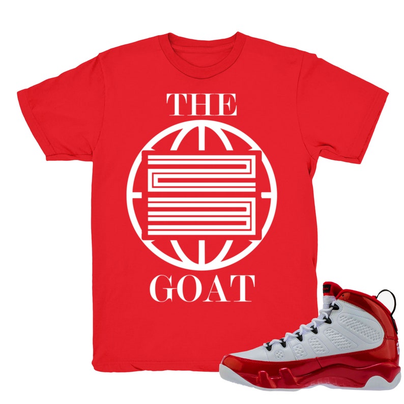 Air Jordan 9 Gym Red Shirt the Goat 23 