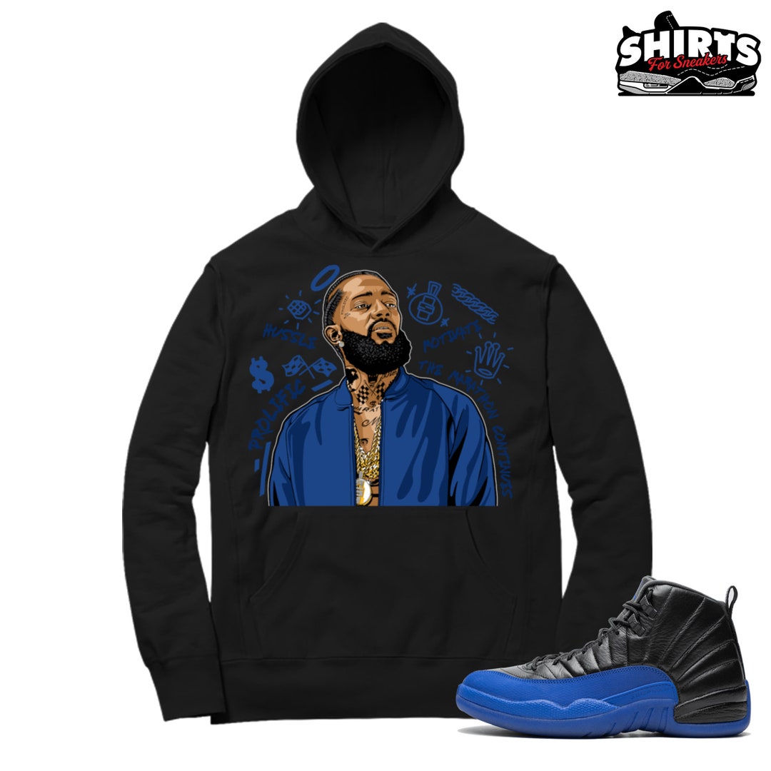 Game Royal 12 Hoodie Nipsey Forever Fly Match Retro 12 Etsy