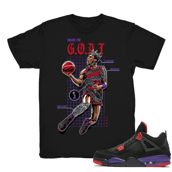 Raptors 4 Shirt the Goat Retro 4 Raptors Tee Shirts - Etsy Canada