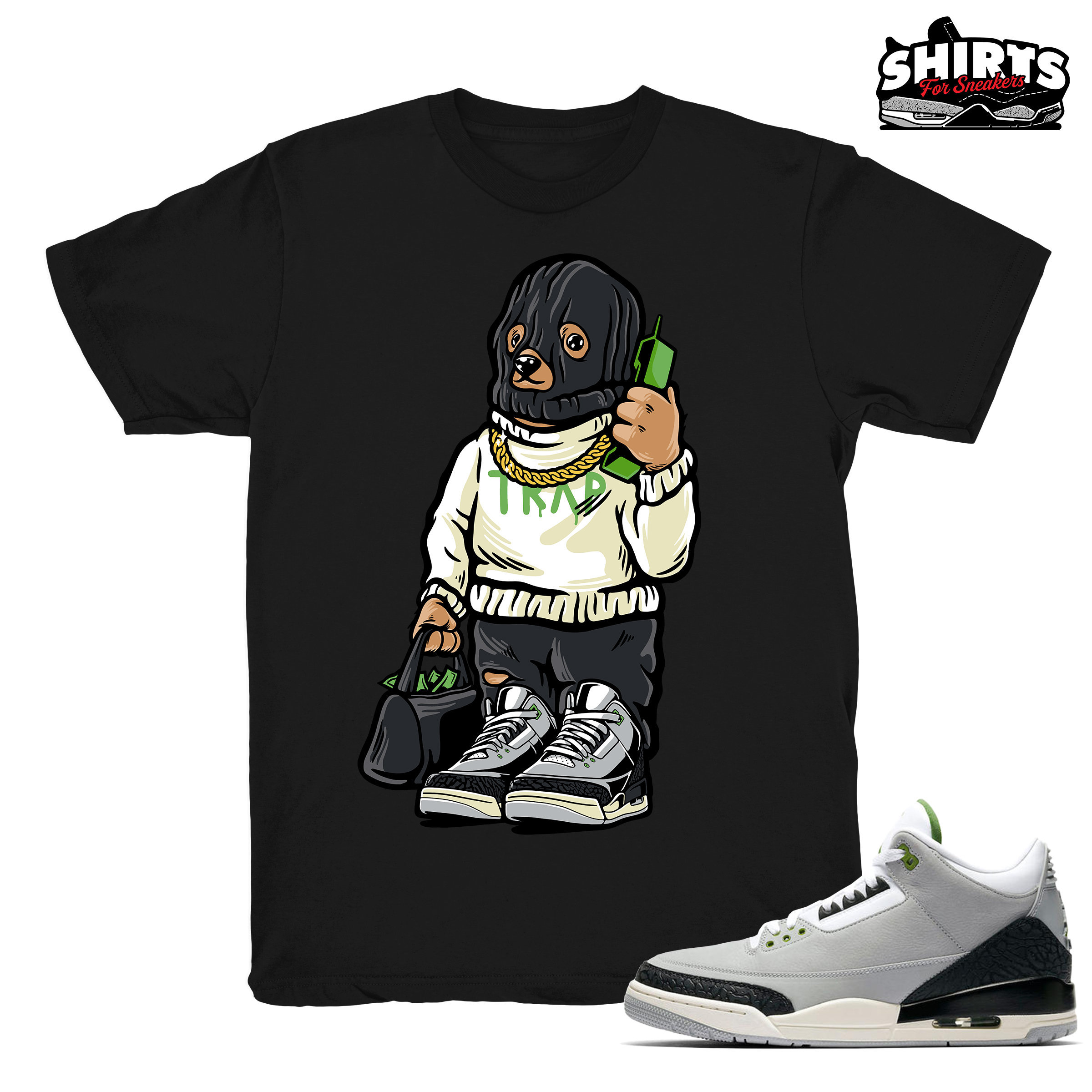 jordan 3 chlorophyll shirt