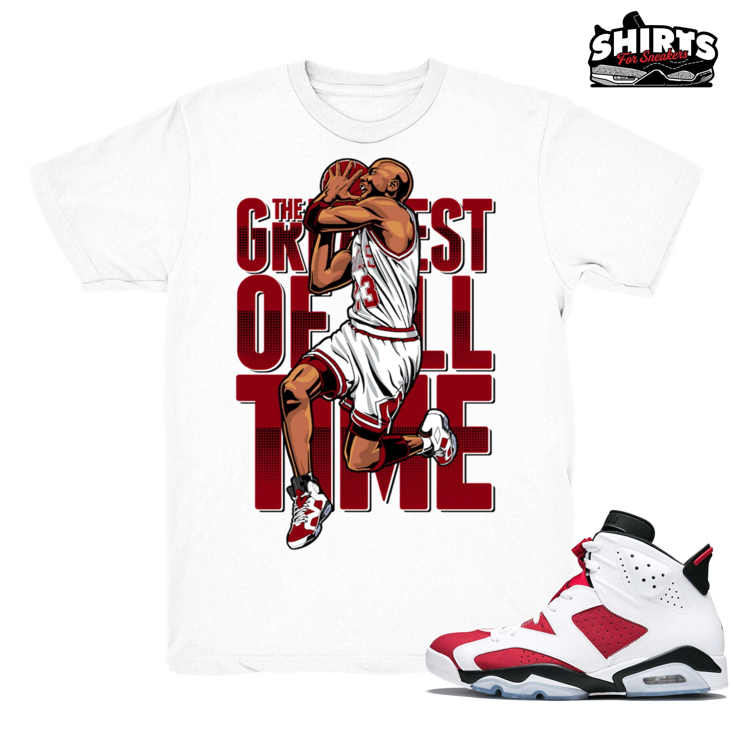 Retro 6 carmine shirt Clearance