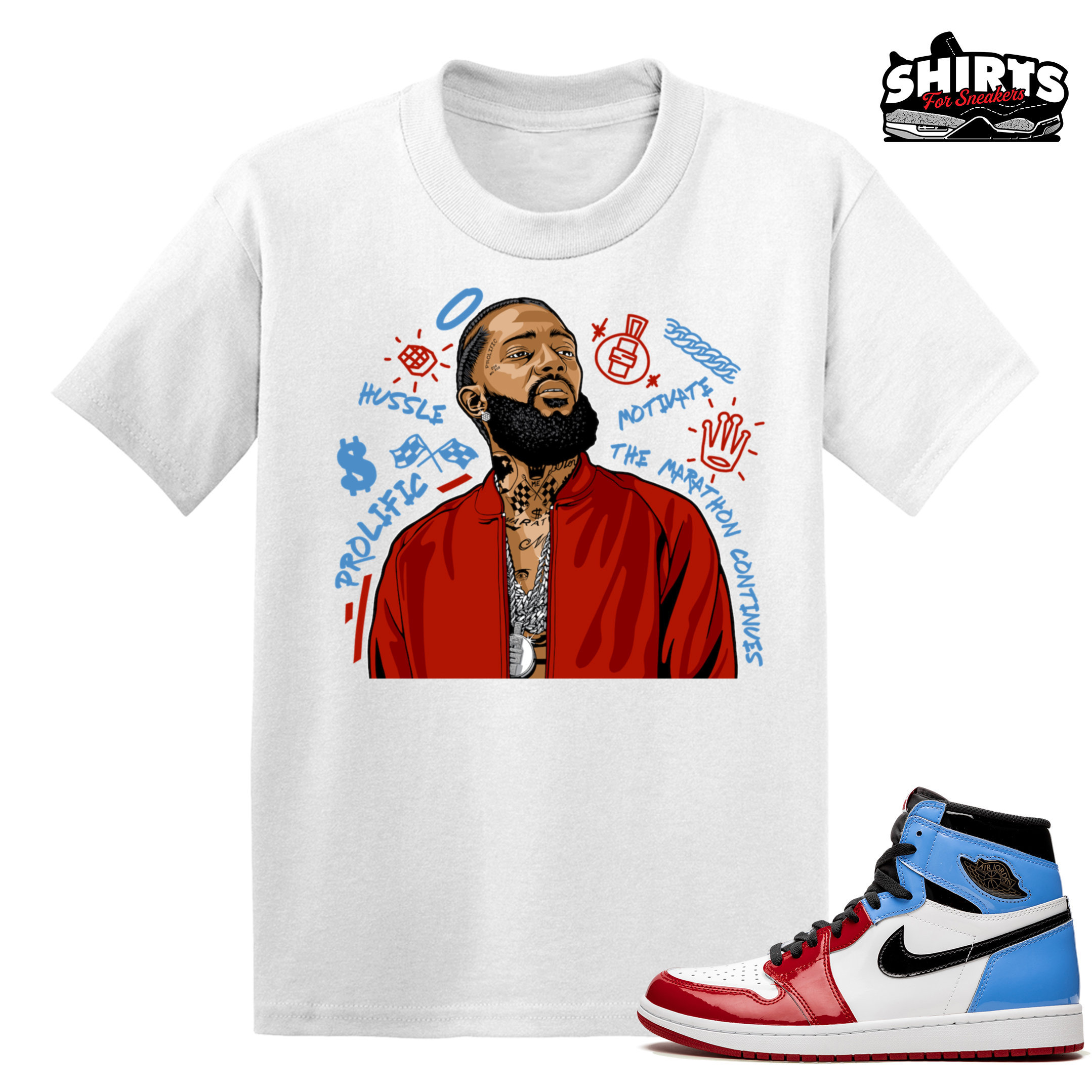 Air Jordan 1 Fearless Kids Shirt Nipsey 