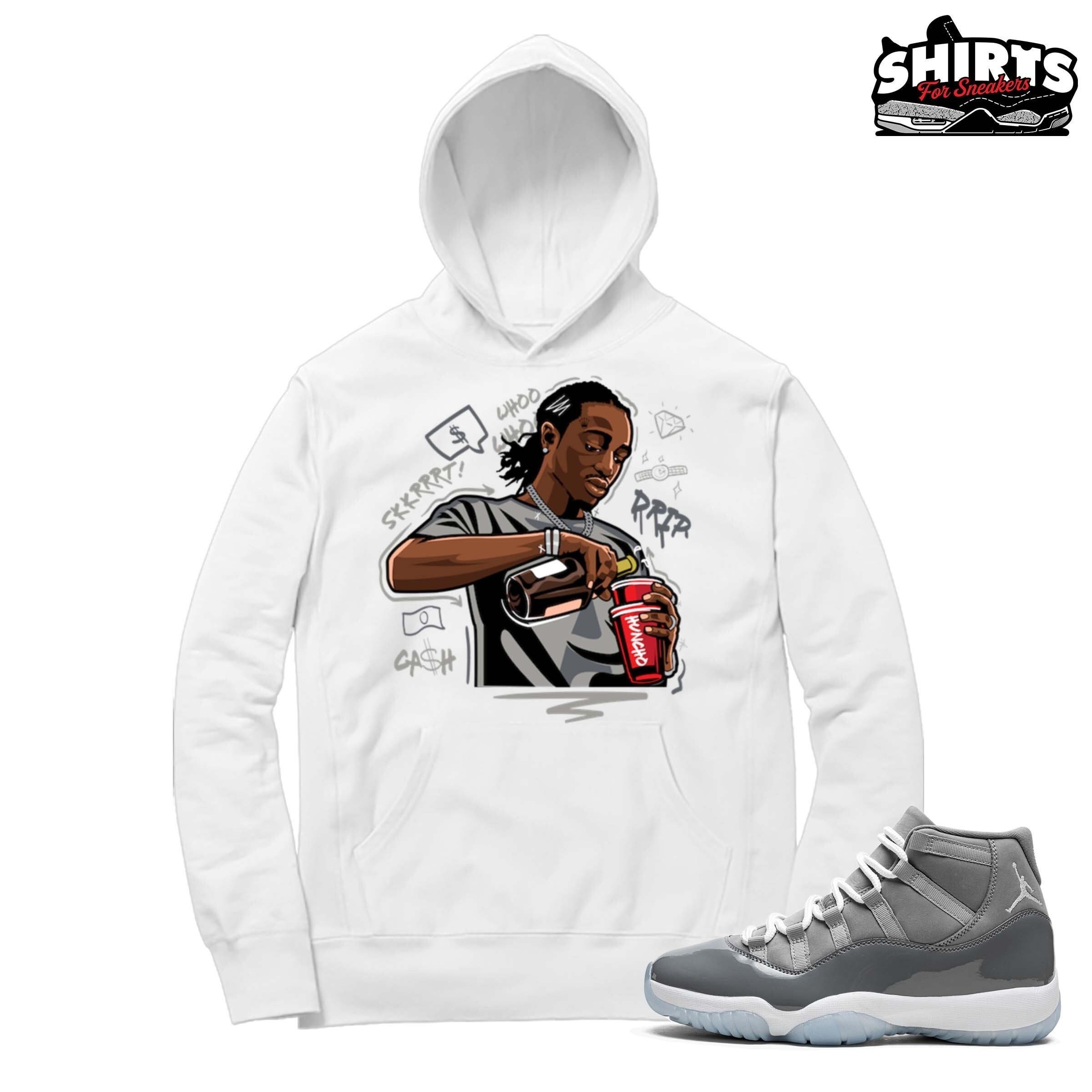 cool grey jordan hoodie