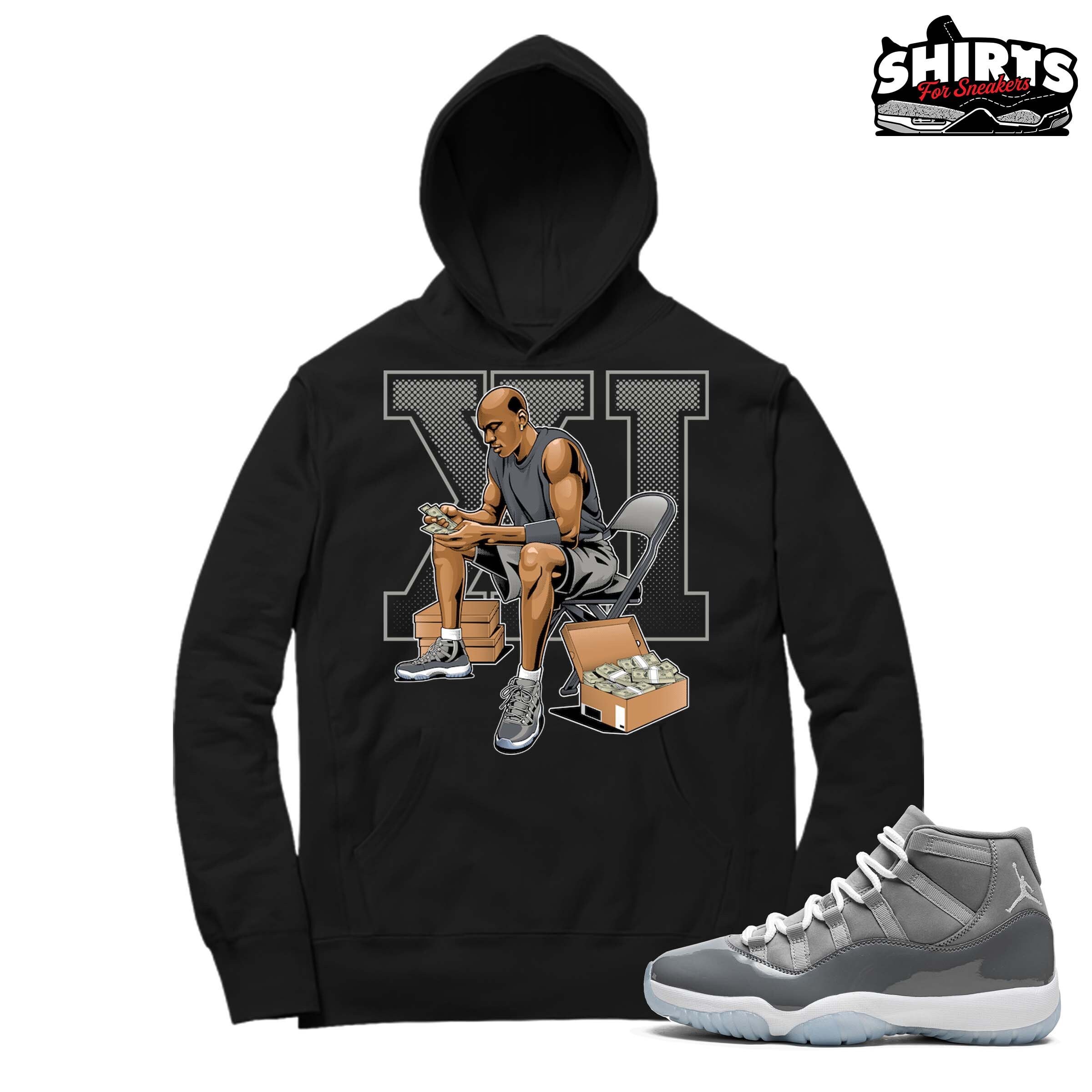 Cool grey hoodie top