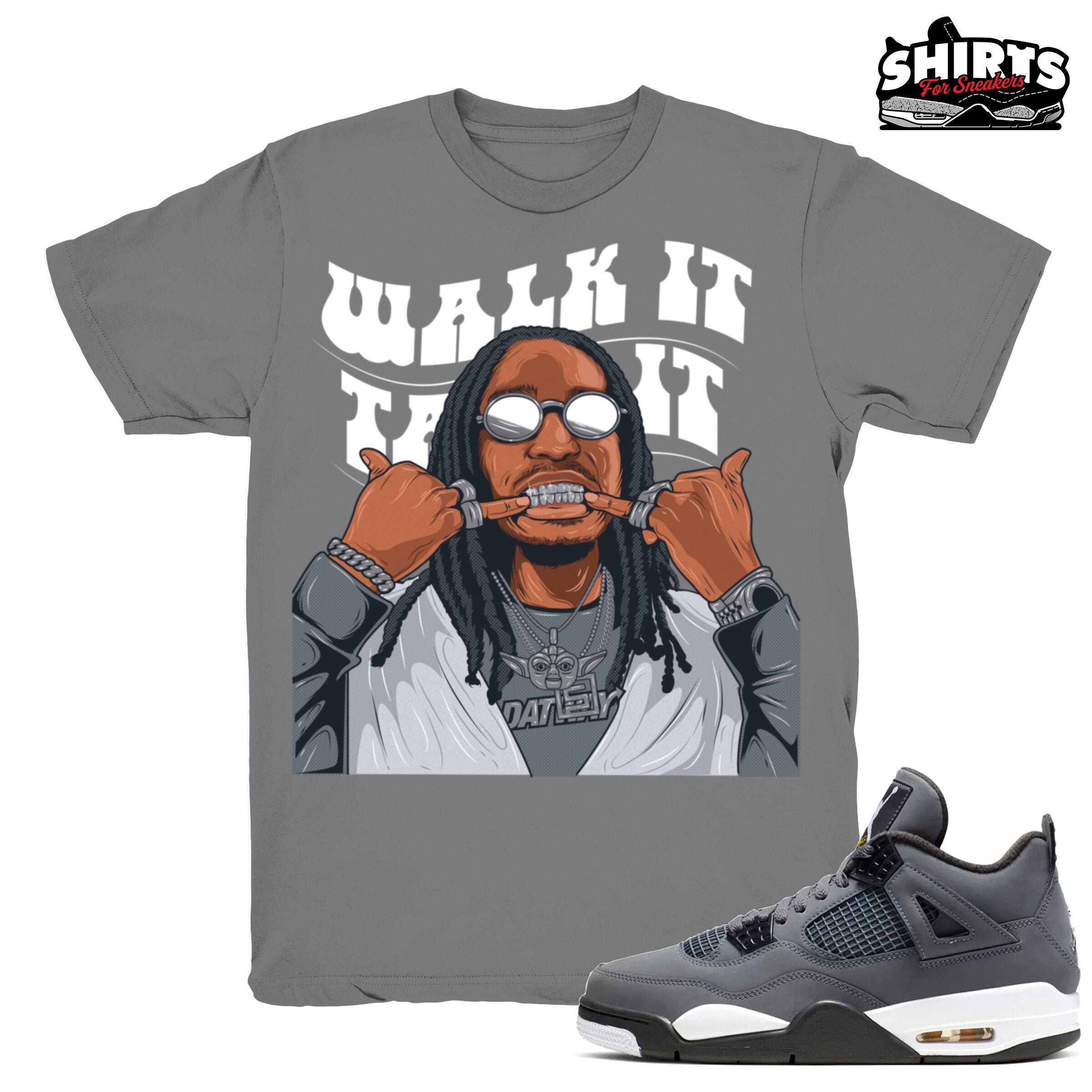 Air Jordan 4 Cool Grey Shirt Quavo Walk 