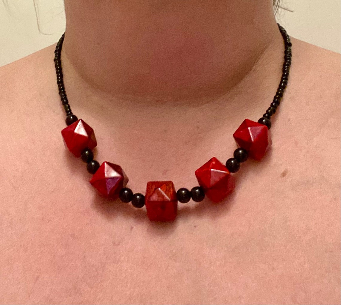 Red and black choker Clearance