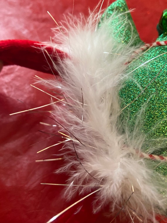 CHRISTMAS TREE HEADBAND, Green Sparkly Christmas … - image 6