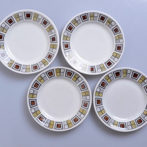 Vintage Kathie Winkle &quot;Rushstone&quot; Side Plates - Set of 4