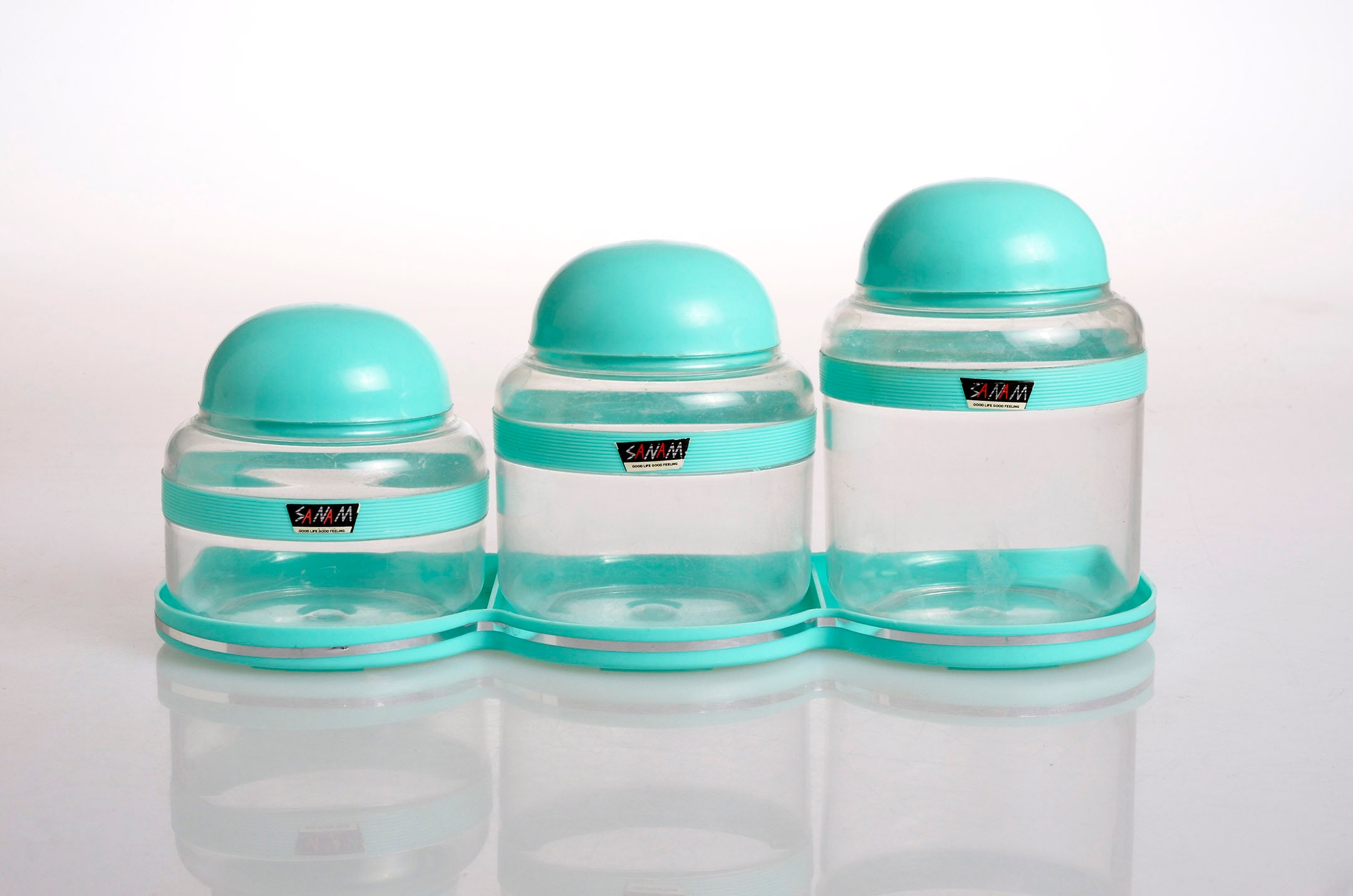 Vintage Robin's Egg Blue SANAM Plastic Canister Set Etsy