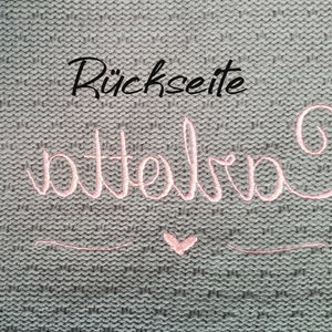 Babydecke personalisiert Babydecke mit Namen Geschenk zur Geburt Krabbeldecke Kinderwagendecke Strick Decke personalisiert Bild 8