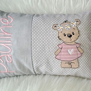 Personalized pillow | Pillow with name | Birth | Baptism | Bear | Personalized birth pillow | Birth pillow | Girl | Boy | Gift