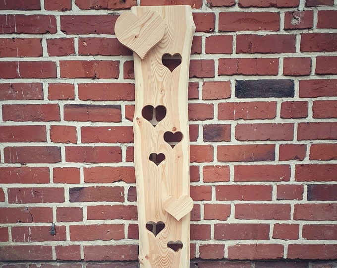 Wooden stand hearts, Mother's Day gift, wooden board hearts, wedding gift heart, stele, hygge, Mother's Day gift wood, stand door
