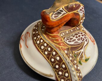 Japanese Moriage Dragon Teapot & Cup/ Saucer - Etsy