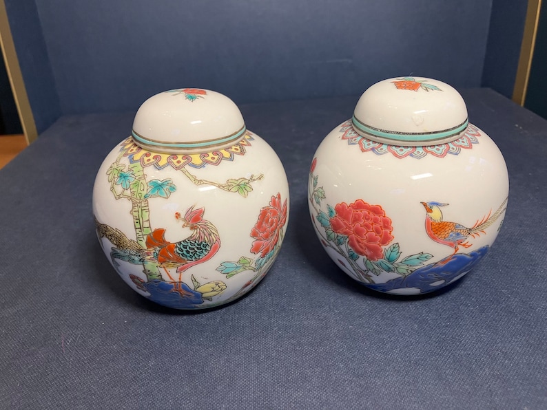 Pair Chinese Ginger Jars Etsy