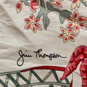Pañuelo de seda vintage de Jim Thompson imagen 3