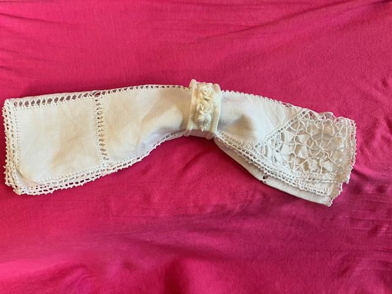 6 White Bone China Napkin Rings Etsy Australia