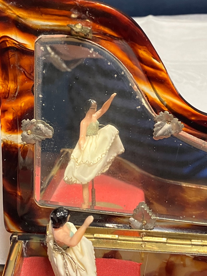 PIANO MUSIC BOX Dancing Ballerina Etsy