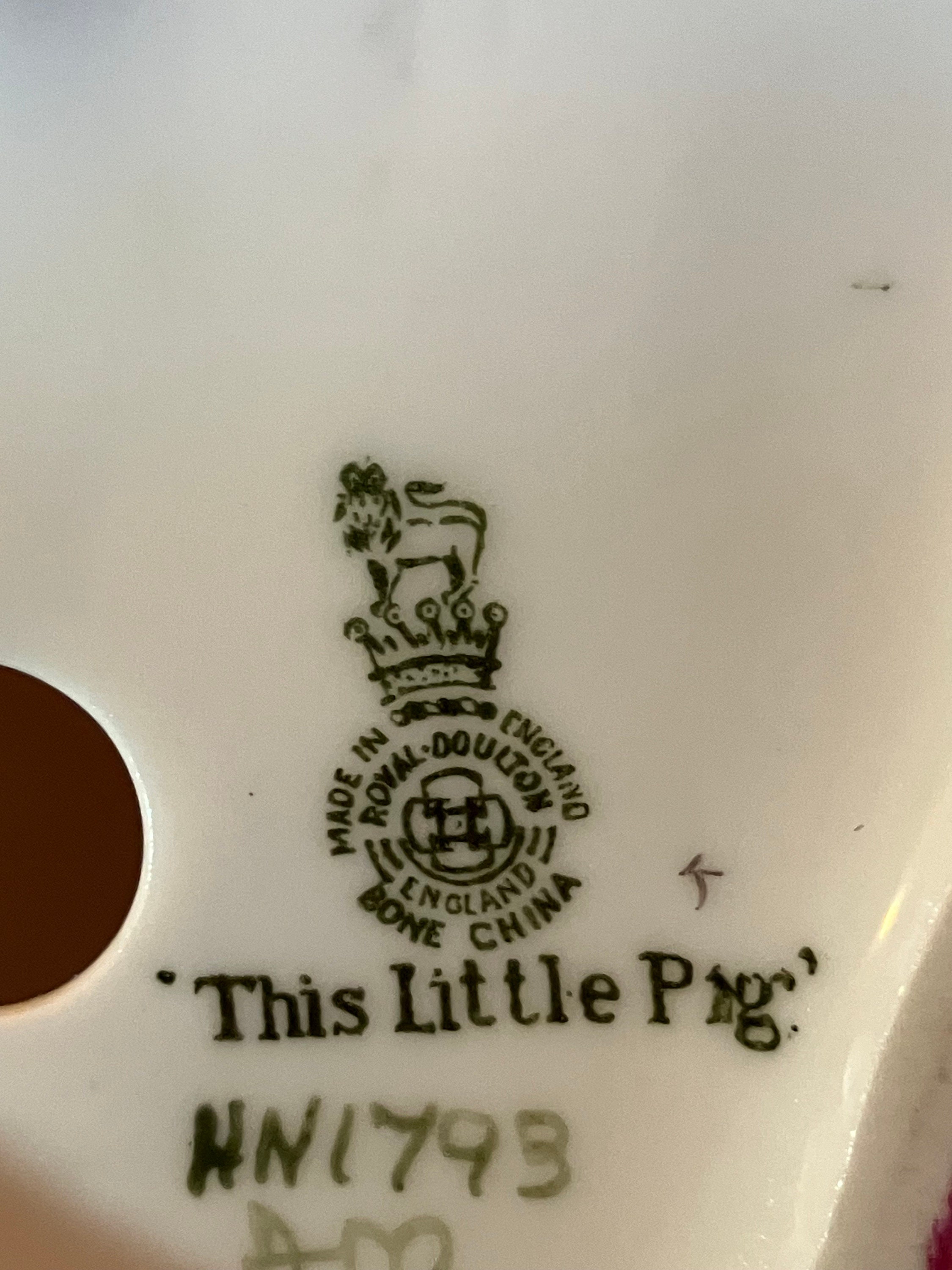 Royal Doulton Figurine This Little Pig - Etsy