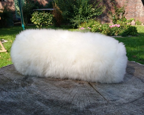 Neck roll genuine lambskin pillow from Roller cushion, Long Neck Roll Pillow
