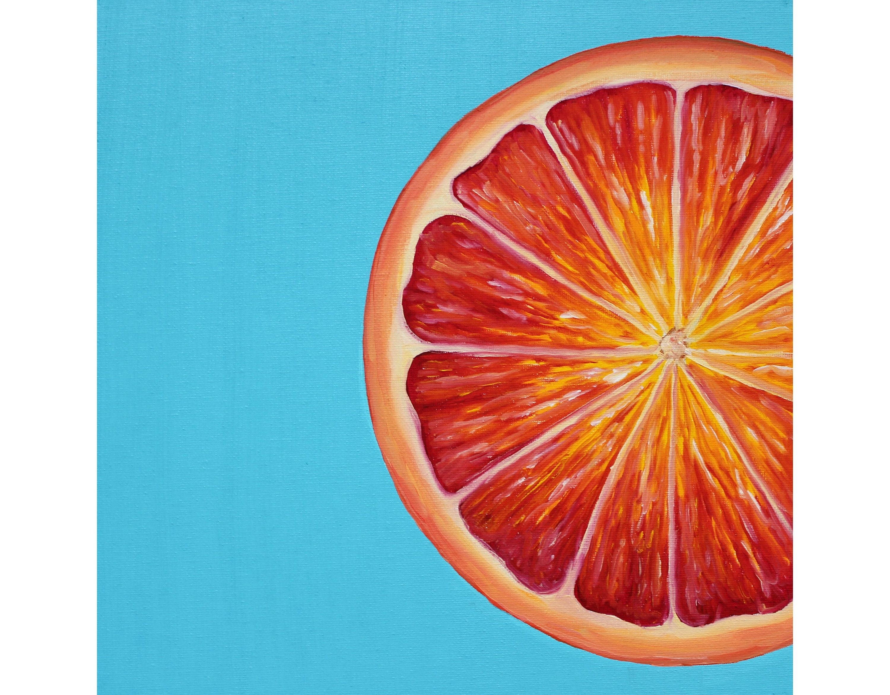 Orange Painting Orange Fruit Art Original Oil Painting On Etsy