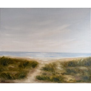 California Painting Beach Original Art California Coast Art Ocean Seascape Painting on Canvas 20 by 24&quot; by GerDaPainting