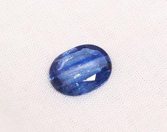 Stunning Blue Kyanite Faceted Cut stone, Natural Gemstone for Jewelry Making & Chakra Healing, September Birthstone, Taurus Gift for Wife