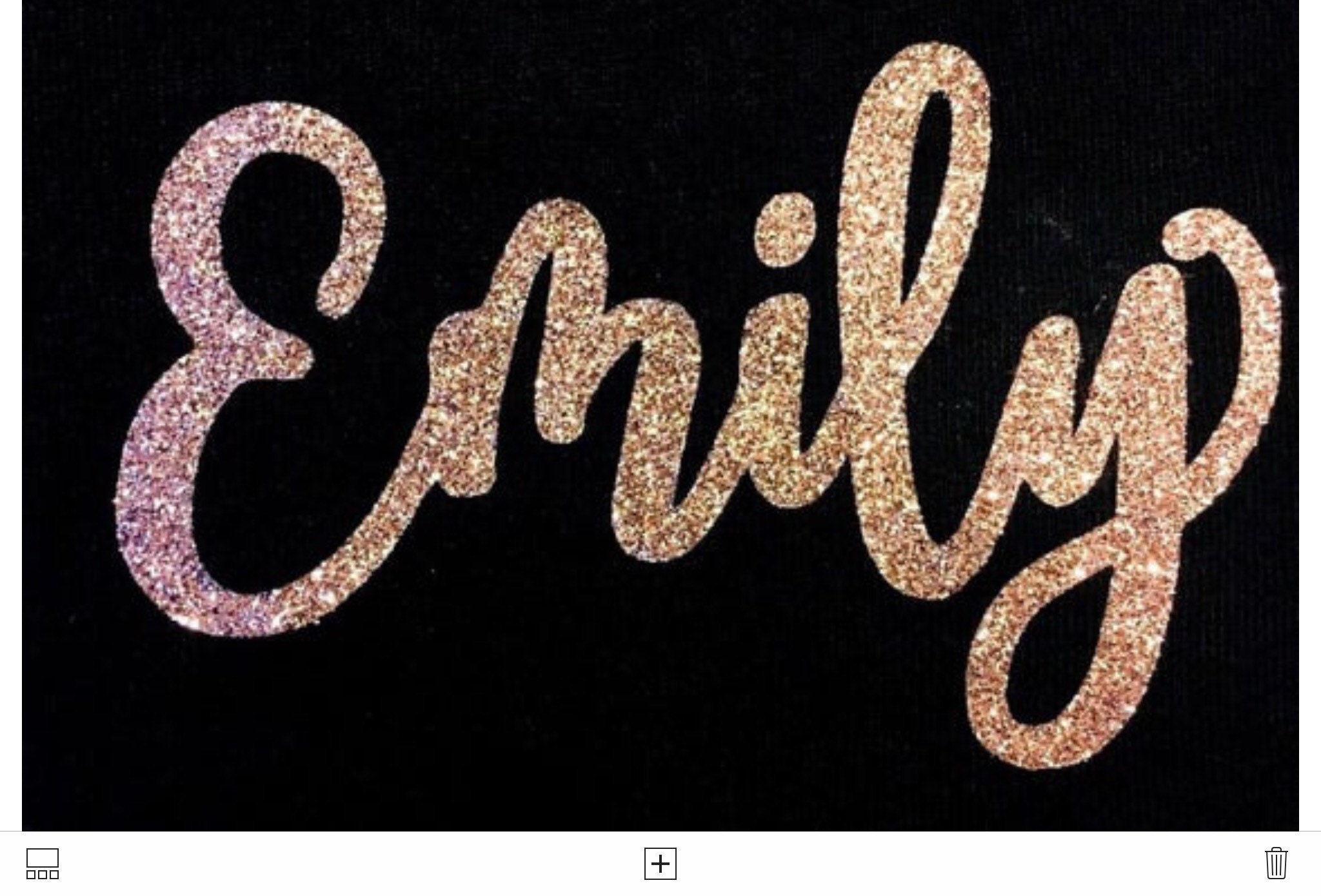 Personalised Name Glitter/metallic/plain Iron on Vinyl Etsy UK