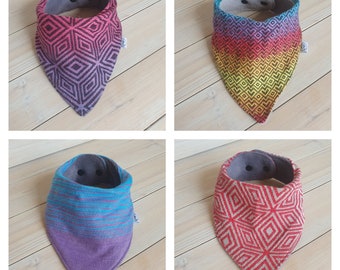 Baberos para bebés, hechos con tela Wrap Scrap