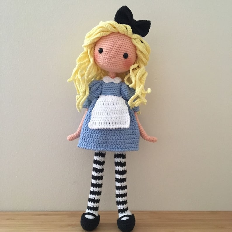 Crochet Pattern Alice in Wonderland amigurumi Doll Pattern Etsy