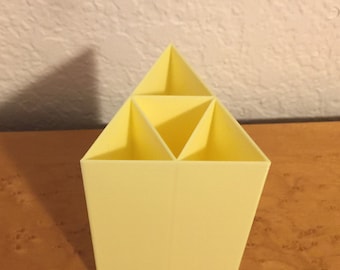 Legend of Zelda Triforce Pencil Cup - Pen Holder, Office Decor, Retro Gaming, Modern Office Accessory, Desktop Organizer
