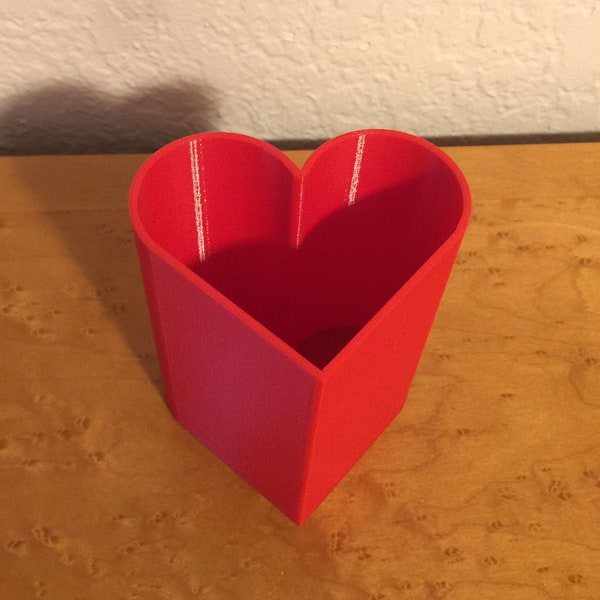 Heart Pencil Holder Etsy