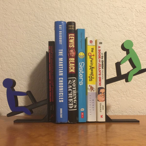 See-Saw Bookends - Fun Book Ends, 3D printed Book Holders, Gifts For Kids, Holiday GIfts, Gifts For Readers, Housewarming Gifts