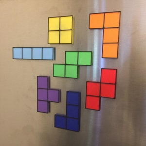 Tetris Fridge Magnets - Refrigerator Magnets, Gaming Magnets, Multiple Sets Available!