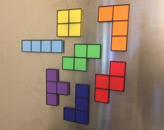 Tetris Fridge Magnets - Refrigerator Magnets, Gaming Magnets, Multiple Sets Available!