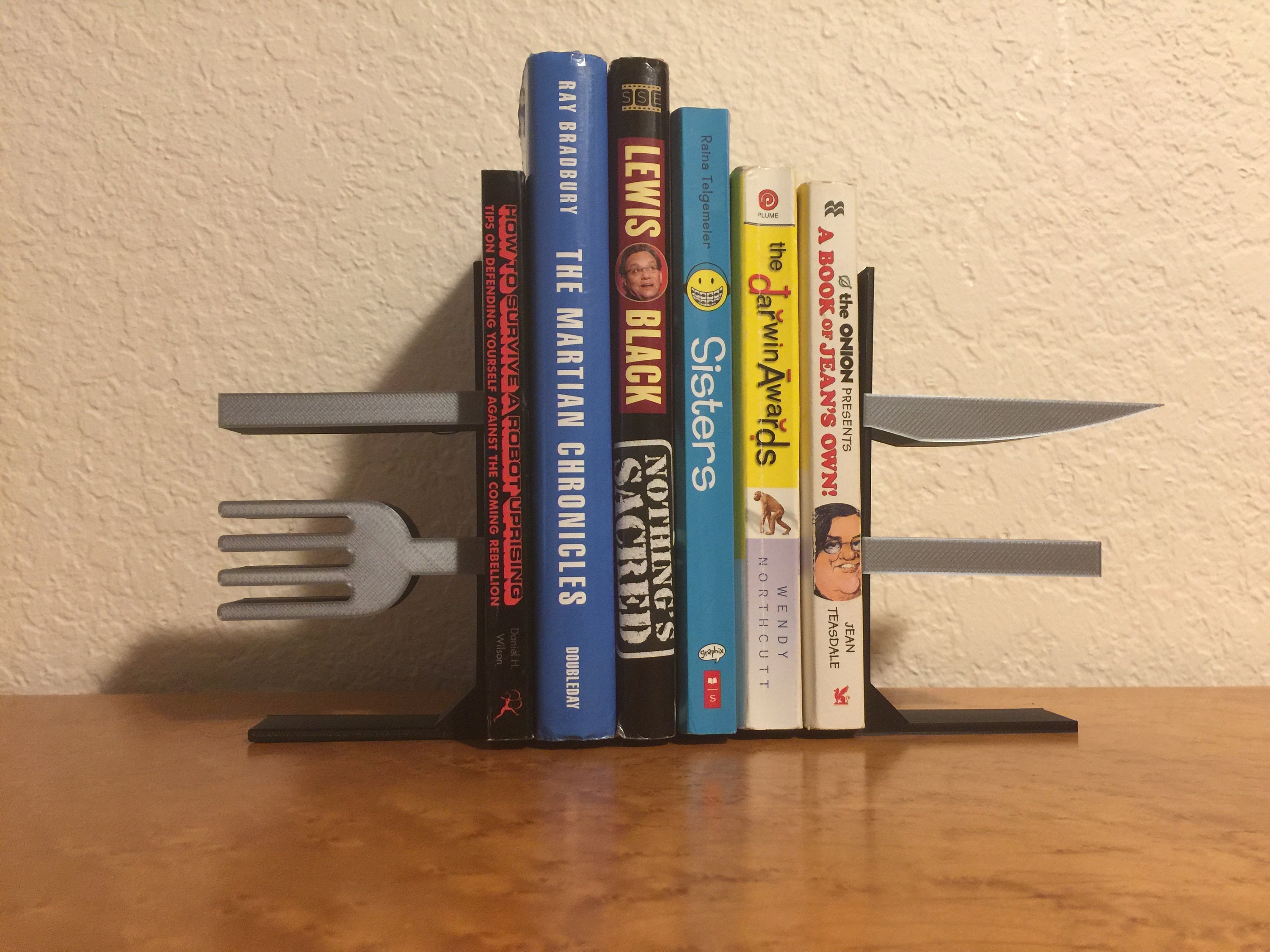 Fork and Knife Bookends Fun Bookends 3D Printed Book Etsy
