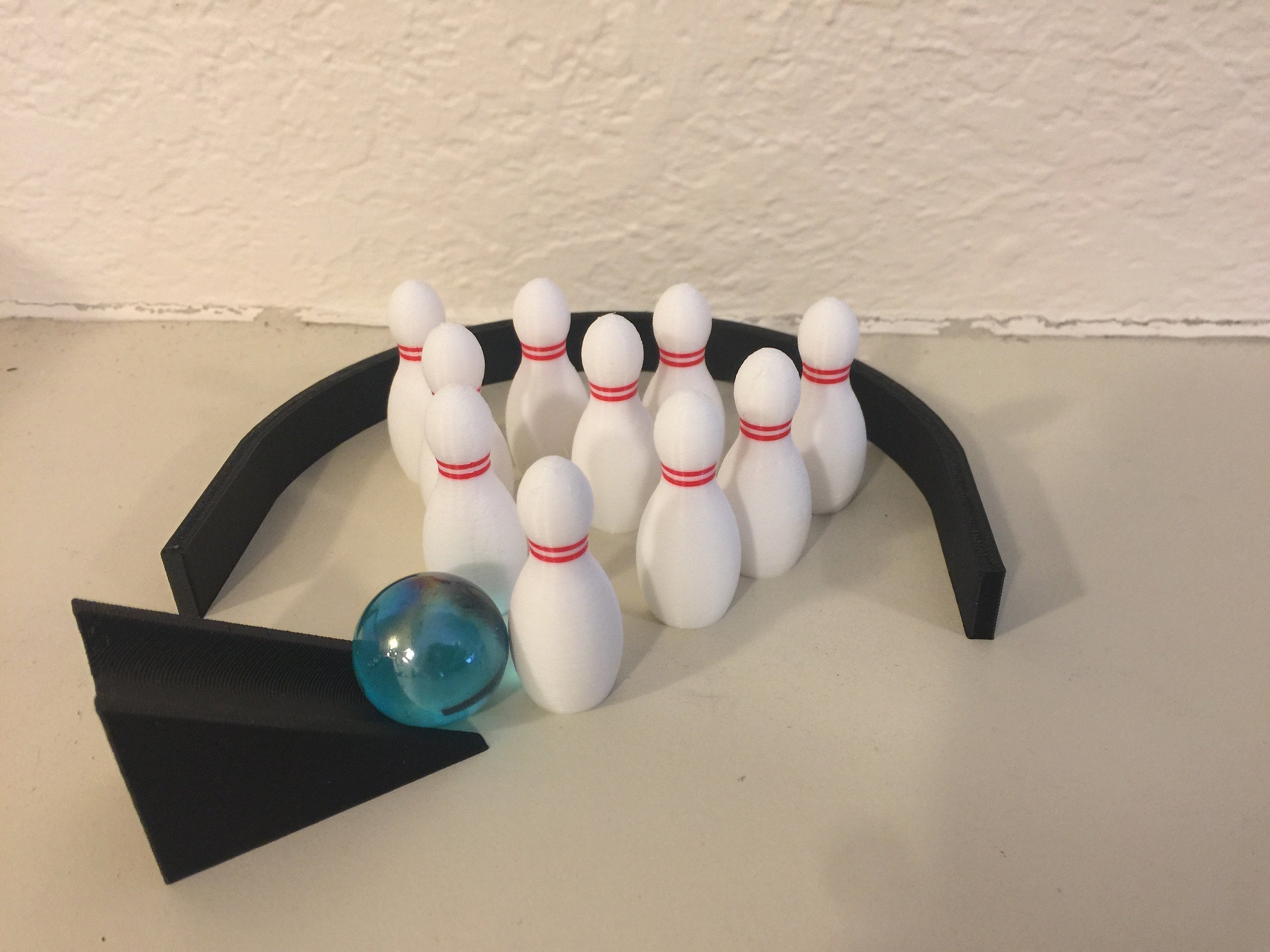 Bowling pins/ball set - standard and duck pin by Make It Lab