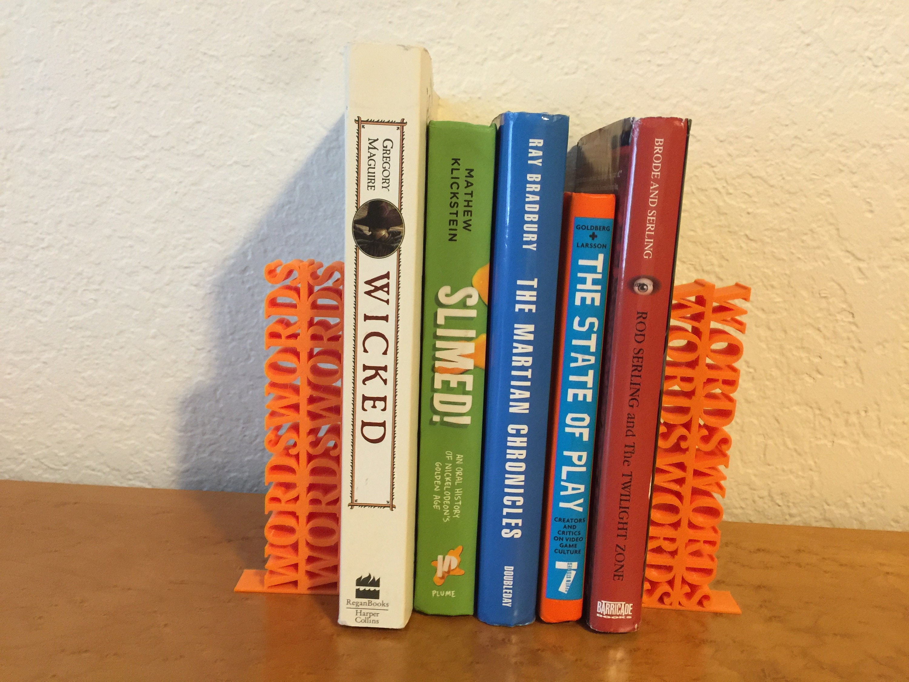 Text Bookends Gifts for Readers and Kids 3D Printed Book Etsy
