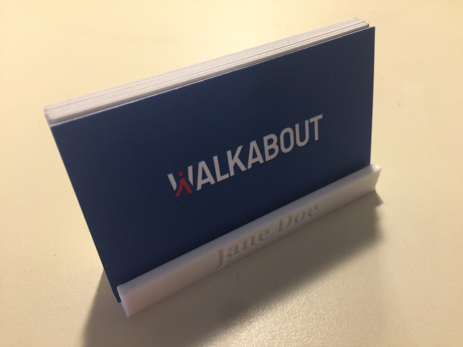 Personalized Business Card Holder Add Your Own Text and Logo Etsy