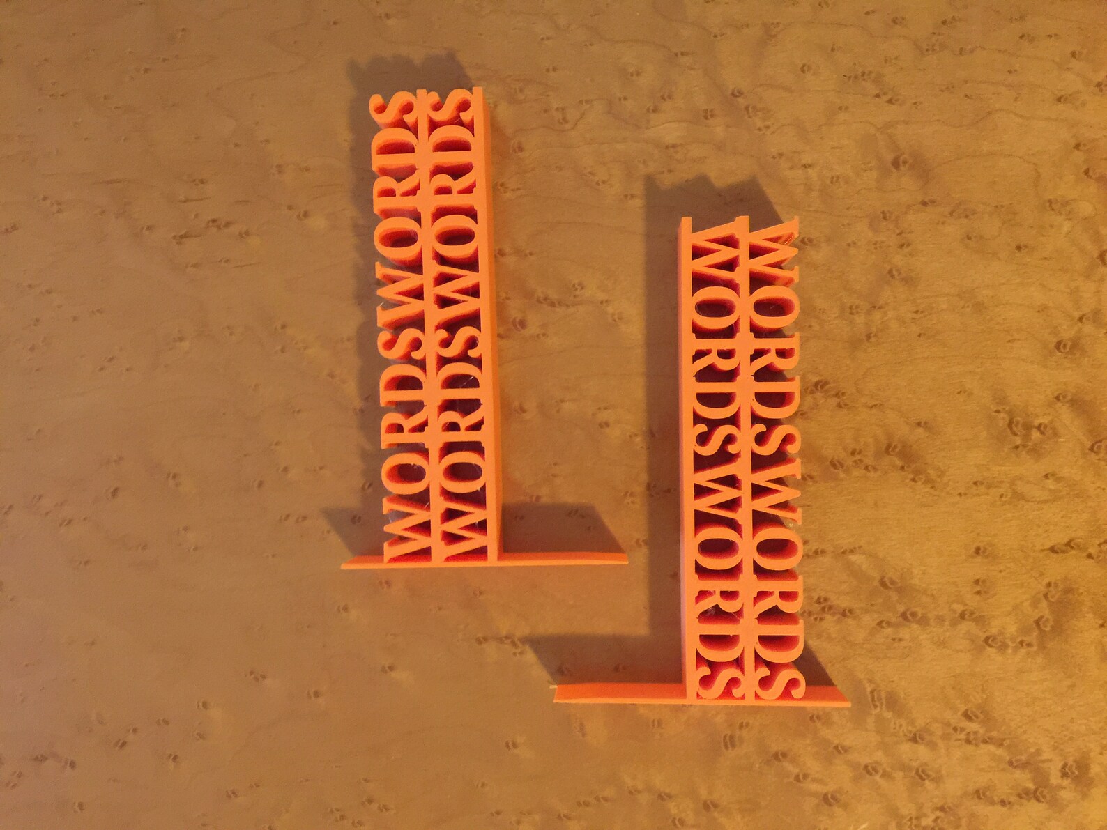 Text Bookends Gifts for Readers and Kids 3D Printed Book Etsy