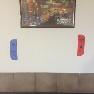 Nintendo Switch Joy Con Wall Art - Nintendo Decor, Game Room Decor, Gaming Wall Art image 2