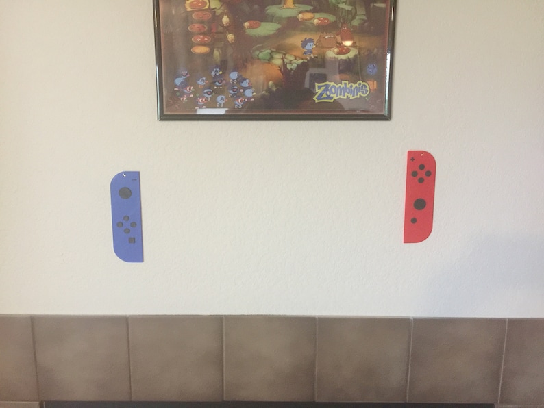 Nintendo Switch Joy Con Wall Art - Nintendo Decor, Game Room Decor, Gaming Wall Art image 2