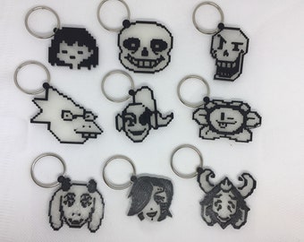 Ondertale karakter sleutelhangers - 9 variaties!