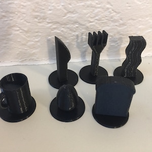 Breakfast Chess - 3D Printed Chess Pieces [BOARD NOT INCLUDED], Custom ...