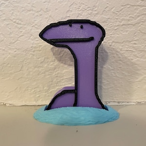 Earthbound Tessie Figure - Super Nintendo Figurine, Sprite Art